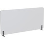 Lorell Acoustic Desktop Privacy Panel - 59" Width x 23.6" Height - Polyester Fiber - Light Gray