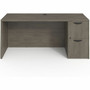 Lorell Prominence 2.0 Right-Pedestal Credenza - 29" Height x 66" Width x 24" Depth, x 1" Thickness Top - 2 x File Drawer(s) - Single Pedestal on Right Side - Band Edge - Material: Particleboard - (LLRPC2466RGE)