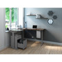 Lorell Pedestal File,w/Backpack Drawer,Mobile,20"x15"x27-3/4",SR (LLR03104) View Product Image