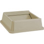 Rubbermaid Commercial Untouchable Square Swing Top - Square - Beige - (RCP266400BG)