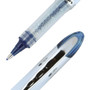 uniball VISION ELITE BLX Series Hybrid Gel Pen, Stick, Bold 0.8 mm, Blue-Infused Black Ink, White/Blue/Clear Barrel