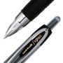 uniball Signo 207 Gel Pen, Retractable, Micro 0.5 mm, Black Ink, Smoke/Black Barrel, Dozen (UBC61255) View Product Image