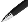 uniball Signo 207 Gel Pen, Retractable, Fine 0.5 mm, Black Ink, Smoke/Black Barrel, Dozen