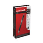 uniball Signo 207 Gel Pen, Retractable, Fine 0.5 mm, Black Ink, Smoke/Black Barrel, Dozen