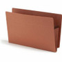 Smead Straight Tab Cut Legal Recycled File Pocket - 8 1/2" x 14" - 3 1/2" Expansion - 2 Plys - Redrope - Tear Resistant Gusset