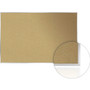 Ghent Aluminum-Frame Natural Corkboard, 36" x 24", Tan Surface, Satin Aluminum Frame