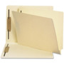 Smead End Tab Fastener Folders with Reinforced Straight Tabs, 14-pt Manila, 2 Fasteners, Letter Size, Manila Exterior, 50/Box