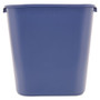 Rubbermaid Commercial Deskside Recycling Container, Medium, 28.13 qt, Plastic, Blue (RCP295673BE) View Product Image