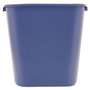 Rubbermaid Commercial Deskside Recycling Container, Medium, 28.13 qt, Plastic, Blue (RCP295673BE) View Product Image