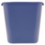 Rubbermaid Commercial Deskside Recycling Container, Medium, 28.13 qt, Plastic, Blue