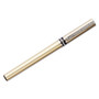 uniball Deluxe Rollerball Pen, Stick, Fine 0.7 mm, Blue Ink, Champagne/Black/Blue Barrel, Dozen