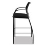 HON Ignition 2.0 Ilira-Stretch Mesh Back Cafe Height Stool, Supports Up to 300 lb, 31" High Seat, Black Seat/Back, Black Base