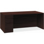 HON 10500 H105898L Pedestal Desk - 29.5" Height x 66" Width x 36" Depth - 3 x Box, File Drawer(s)Left Side - Finish: Mahogany