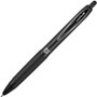 uniball 207 Plus+ Gel Pen, Retractable, Medium 0.7 mm, Black Ink, Black Barrel, Dozen