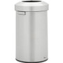 Rubbermaid Commercial Refine Waste Container - 23 gal Capacity - Round - Ergonomic Handle, Non-skid, Fingerprint Resistant, Durable - 29.6" Height x 17.7" Width - Metal