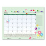 House of Doolittle Recycled Desk Pad Calendar, Illustrated Seasons Artwork, 22 x 17, Black Binding/Corners,12-Month (Jan to Dec): 2025