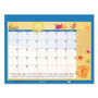 House of Doolittle Recycled Desk Pad Calendar, Illustrated Seasons Artwork, 22 x 17, Black Binding/Corners,12-Month (Jan to Dec): 2025