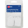 Avery Marking Tags, Strung, 1-3/4" x 1-3/32" , 100 Tags (6732) - 1.75" Length x 1.09" Width - Rectangular - String Fastener - Card Stock - White