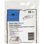 Business Source Plastic Clear Tabs - 25 Tab(s) - 2.25" Tab Width - Clear Plastic Tab(s)