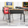 Lorell 18" Seat-height Student Stack Chairs - Four-legged Base - Black - Polypropylene