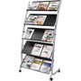 Alba Large Mobile Literature Display - 350 x Sheet - 5 Compartment(s) - Compartment Size : 12.99" x 28.35" - 65.35" Height x 32.28" Width x 20.08" Depth - Floor