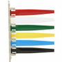 IMC-DIP Exam Room Status Signal Flags - 10.1" Length x 7.3" Width - Plastic - Red, White, Green, Yellow, Blue, Black