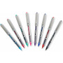 uniball VISION Roller Ball Pen, Stick, Fine 0.7 mm, Evergreen Ink, Gray Barrel, Dozen (UBC60386) View Product Image