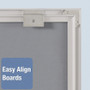 Vertical Matrix Employee Tracking Board, 11 X 16, Aluminum Frame (QRT33703)