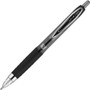 uniball Signo 207 Gel Pen, Retractable, Bold 1 mm, Black Ink, Smoke/Black Barrel, Dozen