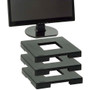 Data Accessories Company MP-106 Ergo Monitor Riser Block - 77 lb Load Capacity - 1.25" Height x 12" Width x 12" Depth - Black
