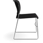 HON 4040 Series High Density Olson Stacker Chair - Onyx Seat Color - Plastic Seat Material - Onyx Back Color - Plastic Back Material - Chrome Frame Color