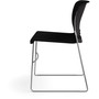 HON 4040 Series High Density Olson Stacker Chair - Onyx Seat Color - Plastic Seat Material - Onyx Back Color - Plastic Back Material - Chrome Frame Color