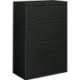 HON 800 Series Lateral File - 4-Drawer - 36" Width x 19.3" Depth x 53.3" Height - 4 x Drawer(s) - Legal, Letter - Lateral