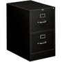 HON 310 H312C File Cabinet - 29" Height x 18.3" Width x 26.5" Depth - 2 - Finish: Black