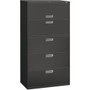 HON Brigade 600 H685 Lateral File - 67" Height x 36" Width x 18" Depth - 5 - Finish: Charcoal
