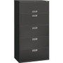 HON Brigade 600 H685 Lateral File - 67" Height x 36" Width x 18" Depth - 5 - Finish: Charcoal