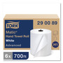 Tork Advanced Matic Hand Towel Roll, 1-Ply, 7.7" x 700 ft, White, 6 Rolls/Carton