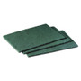 Scotch-Brite PROFESSIONAL Commercial Scouring Pad 96, 6 x 9, Green, 10/Pack (MMM96CC) View Product Image