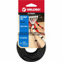 VELCRO One Wrap Light-duty Thin Bundling Ties - 5" Width x 8" Length - Black
