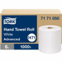 TORK Roll Hand Towel White H71 - 1 Ply - 7.85" Roll Diameter - White - Paper, Fiber