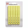 TRU RED Tank Style Chisel Tip Highlighter, Yellow Ink, Chisel Tip, Yellow Barrel, 5/Pack