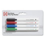 TRU RED Dry Erase Marker, Pen-Style, Fine Bullet Tip, Assorted Colors, 4/Pack