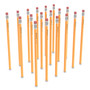 TRU RED Wooden Pencil, HB (#2), Black Lead, Yellow Barrel, 48/Pack