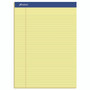 Ampad Perforated Writing Pads, Narrow Rule, 50 Canary-Yellow 8.5 x 11.75 Sheets, Dozen