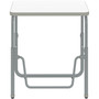 Safco AlphaBetter 2.0 Height-Adjust Student Desk with Pendulum Bar, 27.75 x 19.75 x 22 to 30, Dry Erase