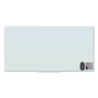 U Brands Floating Glass Dry Erase Board, 72" x 36" (Actual Size: 70" x 35"), White Surface