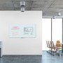 U Brands Floating Glass Dry Erase Board, 72" x 36" (Actual Size: 70" x 35"), White Surface