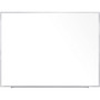 Ghent Magnetic Porcelain Whiteboard with Aluminum Frame, 72.5" x 60.47", White Surface, Satin Aluminum Frame