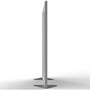 Ghent Floor Partition with Aluminum Frame, 48.06 x 2.04 x 71.86, White