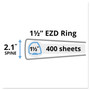 Avery Durable View Binder with DuraHinge and EZD Rings, 3 Rings, 1.5" Capacity, 11 x 8.5, Black, (9400) View Product Image